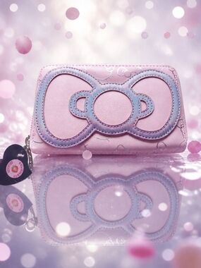  Loungefly LACC 2022 Sanrio Hello Kitty Iridescent Wallet RARE!!!